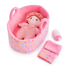 Cargar imagen en el visor de la galería, Personalizedoll Personalized Pink Mini Plush Baby Girl Doll &amp; Gift Set Gift Set🎁