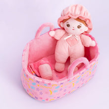 Indlæs billede til gallerivisning Personalizedoll Personalized Pink Mini Plush Baby Girl Doll &amp; Gift Set