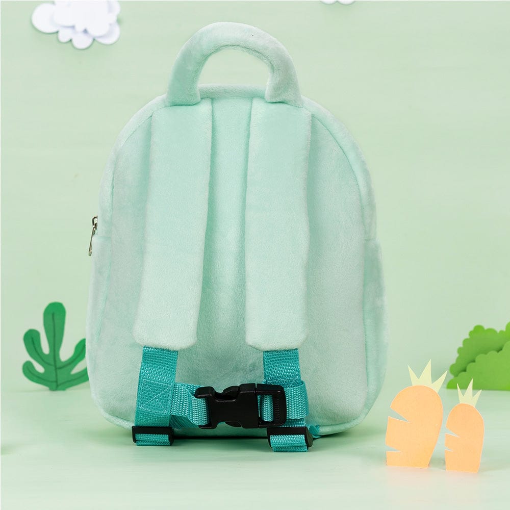 OUOZZZ Personalized Green Plush Backpack Green Backpack
