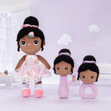 Load image into Gallery viewer, OUOZZZ Personalized Deep Skin Tone Plush Strawberry Doll Doll+Rattles