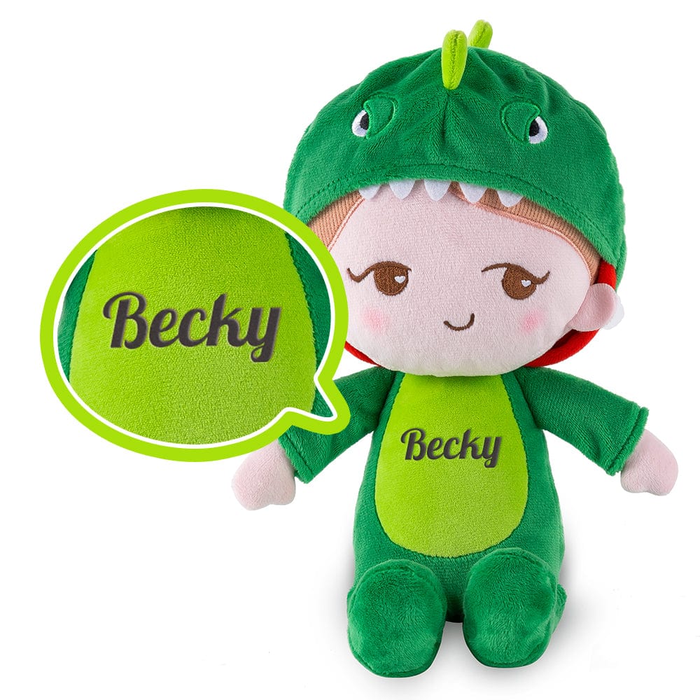 OUOZZZ Personalized Plush Baby Doll And Optional Backpack Dinosaur Boy / Only Doll
