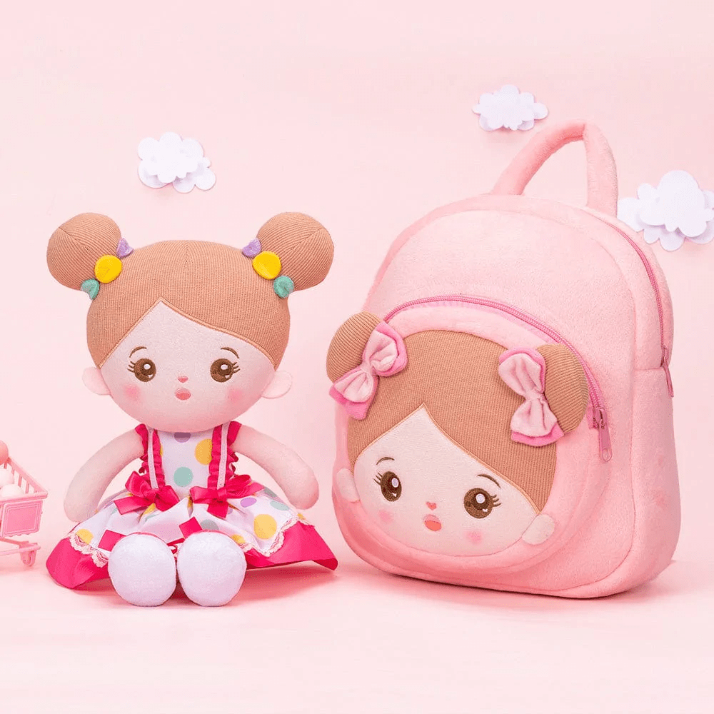 OUOZZZ Personalized Baby Doll + Backpack Combo Gift Set