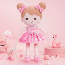 Cargar imagen en el visor de la galería, OUOZZZ Personalized Baby Doll + Backpack Combo Gift Set Pink Becky Doll / Only Doll