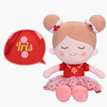 Carica l&#39;immagine nel visualizzatore di Gallery, OUOZZZ Personalized Sweet Plush Doll For Kids Iris Red