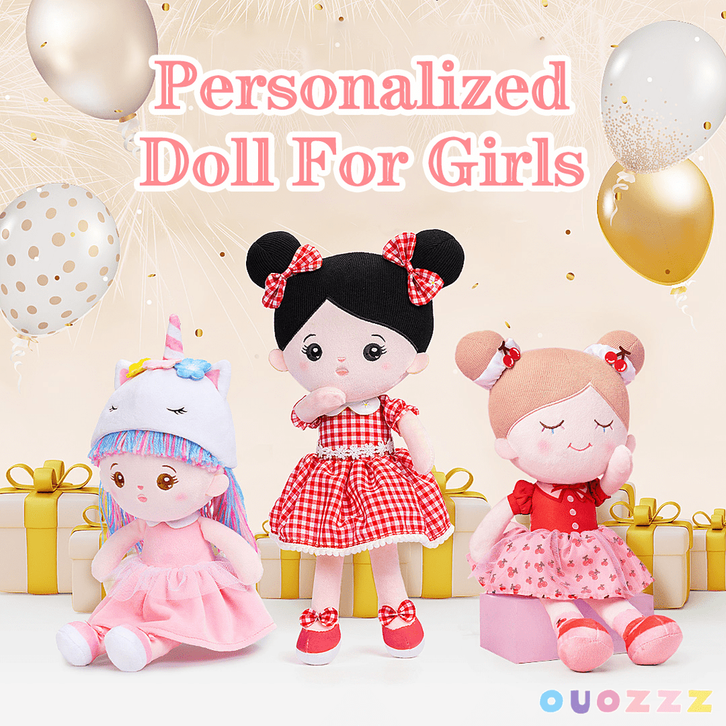 OUOZZZ Personalized Sweet Girl Plush Doll For Kids
