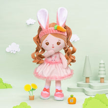 Ladda upp bild till gallerivisning, OUOZZZ Personalized Bunny Plush Baby Girl Doll &amp; Felt Gift Bag Set
