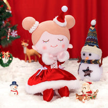 Carica l&#39;immagine nel visualizzatore di Gallery, OUOZZZ Personalized Red Christmas Plush Baby Girl Doll