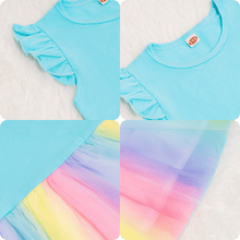 Cargar imagen en el visor de la galería, OUOZZZ Personalized Iris Rainbow Doll with Blue Baby Rainbow Dress