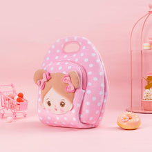 Indlæs billede til gallerivisning Personalizedoll Personalized Pink Plush Large Capacity Lunch Bag Lunch Bag