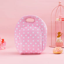 Indlæs billede til gallerivisning Personalizedoll Personalized Pink Plush Large Capacity Lunch Bag Lunch Bag