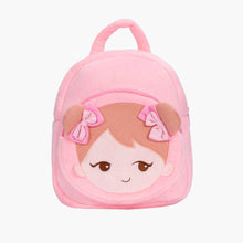 Ladda upp bild till gallerivisning, OUOZZZ Personalized Playful Girl Pink Plush Backpack