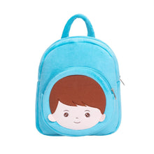 Carica l&#39;immagine nel visualizzatore di Gallery, OUOZZZ Personalized Blue Plush Baby Boy Backpack