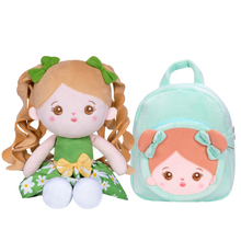 Laden Sie das Bild in den Galerie-Viewer, Personalized Baby Girl Doll and Matching Backpack