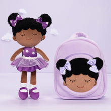 Charger l&#39;image dans la galerie, OUOZZZ Personalized Purple Deep Skin Tone Plush Dora Doll