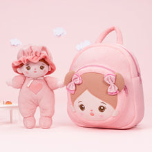 Laden Sie das Bild in den Galerie-Viewer, OUOZZZ Personalized Pink Mini Plush Rag Baby Doll