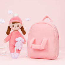 Indlæs billede til gallerivisning OUOZZZ Personalized Pink Lite Plush Rag Baby Doll With Bag🎒