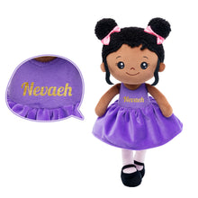 Afbeelding in Gallery-weergave laden, Personalized Deep Skin Tone Tap Dancer Plush Girl Doll