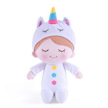 Cargar imagen en el visor de la galería, OUOZZZ Personalized White Unicorn Pajamas Baby Pajamas Plush Boy Doll