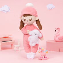 Ladda upp bild till gallerivisning, Personalized Mini Plush Braid Girl Baby Doll &amp; Gift Set
