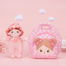 Ladda upp bild till gallerivisning, OUOZZZ Personalized Pink Mini Plush Rag Baby Doll