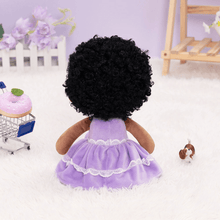 Afbeelding in Gallery-weergave laden, lovinglydoll Lovingly Personalized Deep Skin Tone Plush New Curly Hair Doll