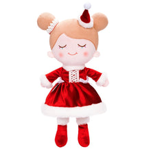 Load image into Gallery viewer, OUOZZZ Personalized Red Christmas Plush Baby Girl Doll
