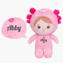 Indlæs billede til gallerivisning OUOZZZ Personalized Pink Newt Plush Baby Doll Only Doll