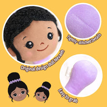 Cargar imagen en el visor de la galería, iFrodoll iFrodoll Deep Skin Plush Nevaeh Chewable Rattle 2-Piece Rattle Set