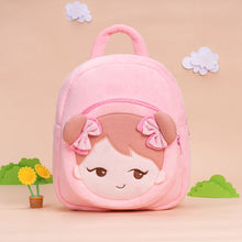 Indlæs billede til gallerivisning Personalized Playful Girl Pink Plush Backpack