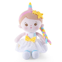 Cargar imagen en el visor de la galería, OUOZZZ Personalized Unicorn Sagittarius Plush Rag Baby Doll for Newborn Baby &amp; Toddler