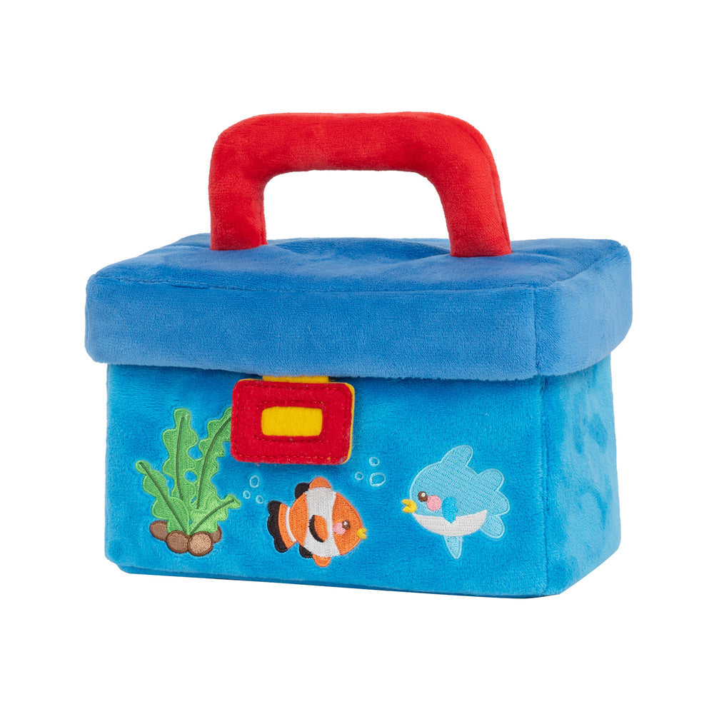 Personalized Plush Fishing Tackle Box, Soft Sensory Toy for 1 2 3 4 5 ...