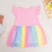 Afbeelding in Gallery-weergave laden, OUOZZZ Rainbow Baby Dress