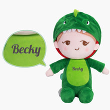 Load image into Gallery viewer, OUOZZZ Animal Series - Personalized Doll and Backpack Bundle 🦖Dinosaur Baby