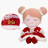 Personalized Red Plush Rag Baby Doll