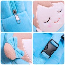 Afbeelding in Gallery-weergave laden, OUOZZZ Personalized Plush Doll IRIS Blue Backpack