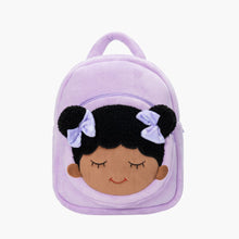 Afbeelding in Gallery-weergave laden, OUOZZZ Personalized Deep Skin Tone Pink Dora Backpack Purple Backpack