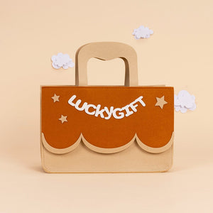 OUOZZZ Personalized Bunny Plush Baby Girl Doll & Felt Gift Bag Set