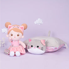 Afbeelding in Gallery-weergave laden, OUOZZZ Personalized Plush Kitten Doll &amp; Pillow &amp; Soothing Towel Gift Set