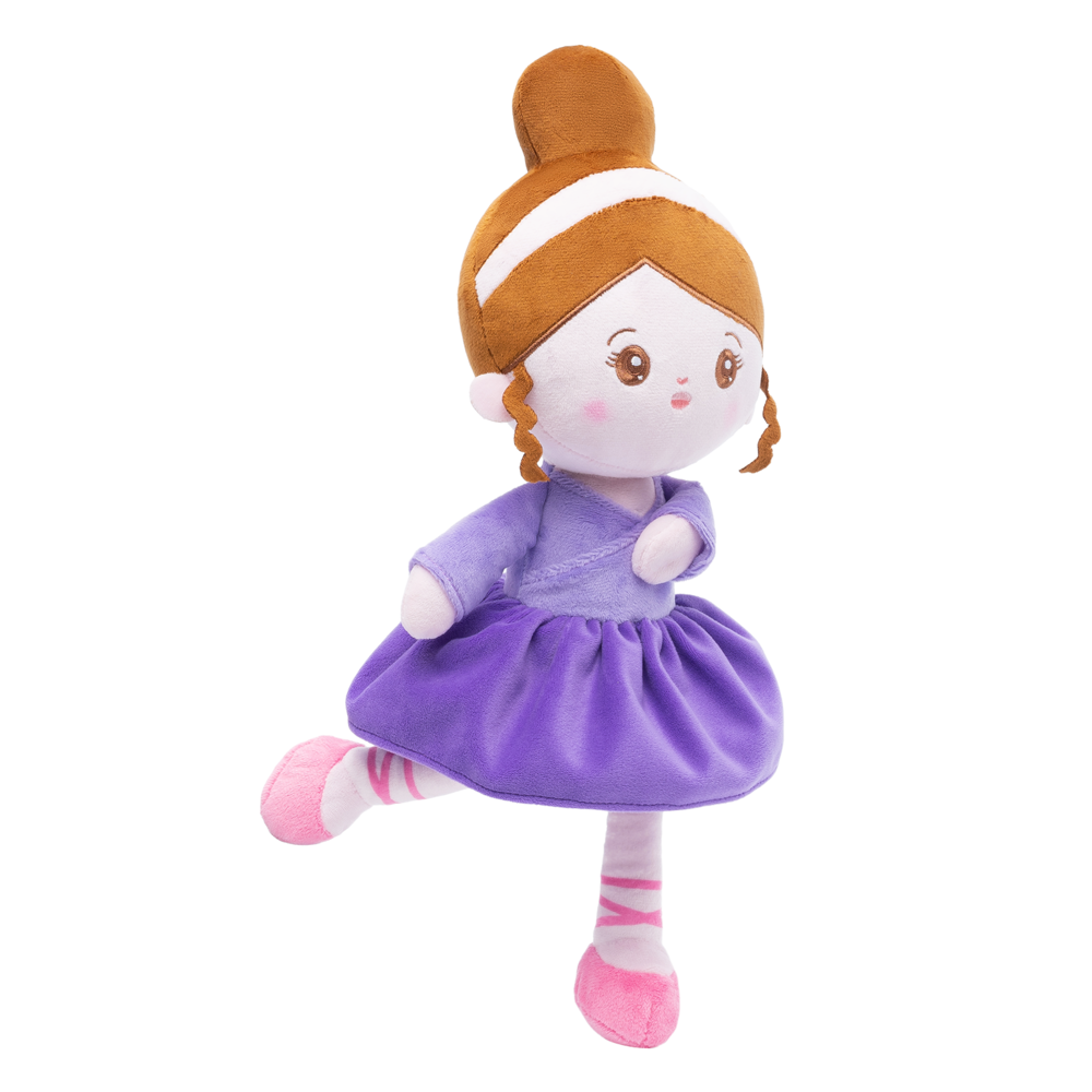Personalized Purple Ballet Plush Girl Doll