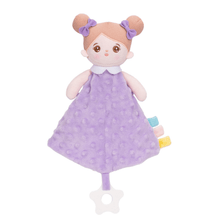 Carica l&#39;immagine nel visualizzatore di Gallery, OUOZZZ Purple Baby Soft Plush Towel Toy with Teether