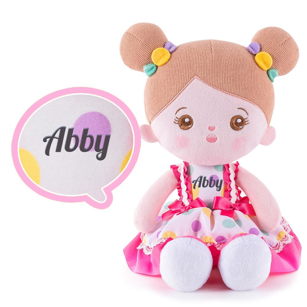 Personalizedoll Personalized Plush Doll + Shoulder Bag Combo Colored Dots🍨 / Only Doll