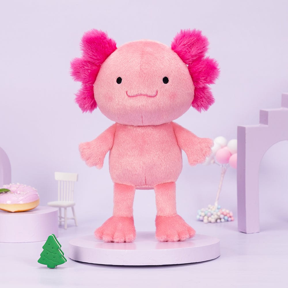 OUOZZZ Personalized Pink Newt Plush Baby Doll