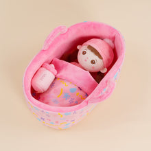 Carica l&#39;immagine nel visualizzatore di Gallery, Personalized Mini Plush Braid Girl Baby Doll &amp; Gift Set