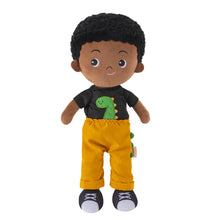 Cargar imagen en el visor de la galería, OUOZZZ Personalized Deep Skin Tone Plush Boy Doll