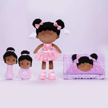 Cargar imagen en el visor de la galería, OUOZZZ Personalized Deep Skin Tone Plush Pink Dora Doll
