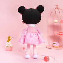 Load image into Gallery viewer, Personalized Pink Dress &amp; Black Hair Doll