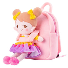 Load image into Gallery viewer, OUOZZZ Personalized Pink Plush Backpack Yellow🍋