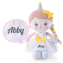 Afbeelding in Gallery-weergave laden, OUOZZZ Personalized Unicorn Sagittarius Plush Rag Baby Doll for Newborn Baby &amp; Toddler Only Doll⭕️