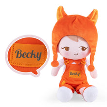 Ladda upp bild till gallerivisning, OUOZZZ Personalized Playful Becky Girl Plush Doll - 7 Color Fox Girl🦊