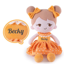 Ladda upp bild till gallerivisning, OUOZZZ Personalized Playful Becky Girl Plush Doll - 7 Color Orange🍊